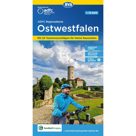 BVA ADFC Regionalkarte Ostwestfalen 1:75.000