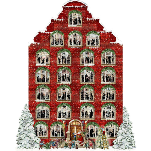 Wand-Adventskalender - Nostalgisches Weihnachtshaus