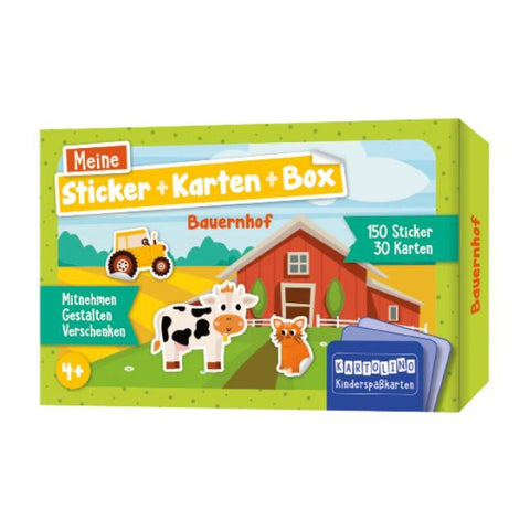 Meine Sticker + Karten + Box - Bauernhof