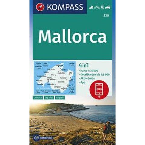 KOMPASS Wanderkarte 230 Mallorca 1:75.000