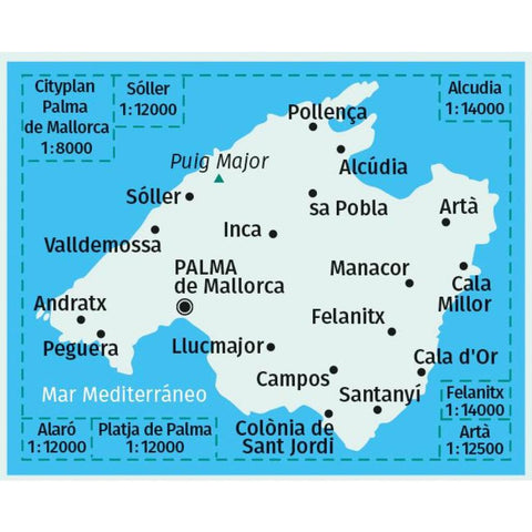 KOMPASS Wanderkarte 230 Mallorca 1:75.000