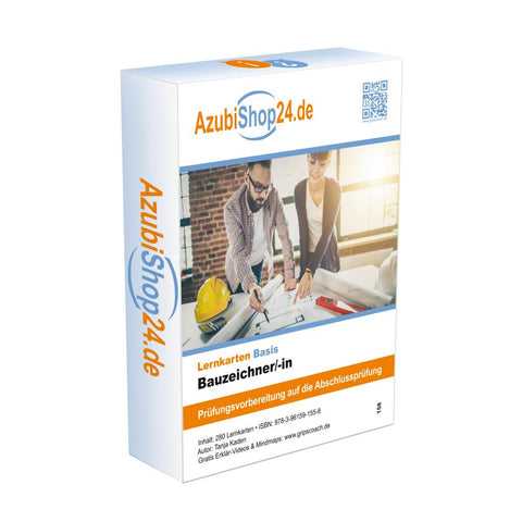 AzubiShop24.de Kombi-Paket Lernkarten Bauzeichner/-in