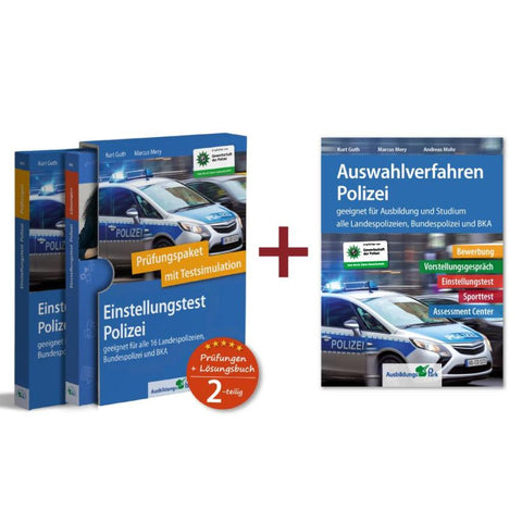Einstellungstest + Auswahlverfahren Polizei: Paket