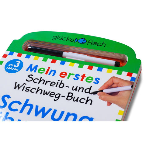 Glücksfisch: Mein erstes Schreib-und Wegwisch-Buch: Schwungübungen