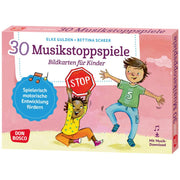 30 Musikstoppspiele. Bildkarten für Kinder