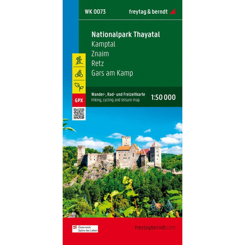 freytag & berndt Wanderkarte WK 0073 Nationalpark Thayatal, Kamptal - Znaim - Retz - Gars am Kamp 1:50.000