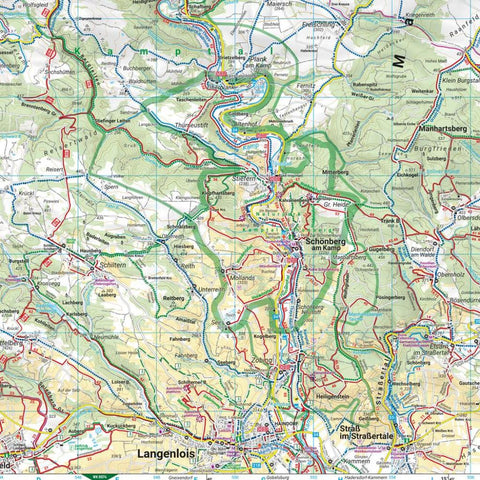 freytag & berndt Wanderkarte WK 0073 Nationalpark Thayatal, Kamptal - Znaim - Retz - Gars am Kamp 1:50.000