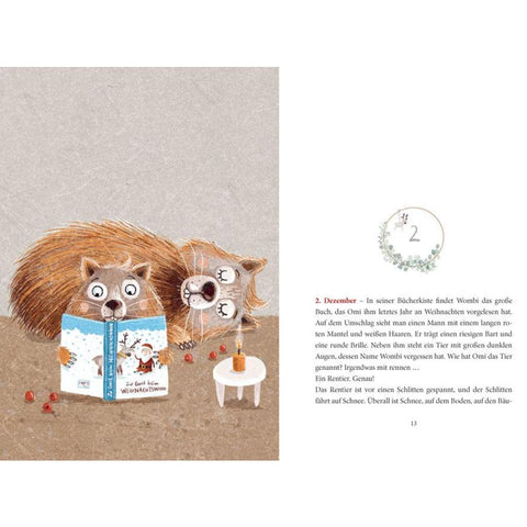 Ein Wombat im Schnee. Adventsgeschichte zum Vorlesen in 24 Kapiteln