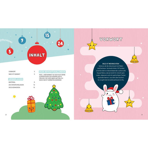 Mein Kawaii-Adventskalender-Buch: Cute Christmas