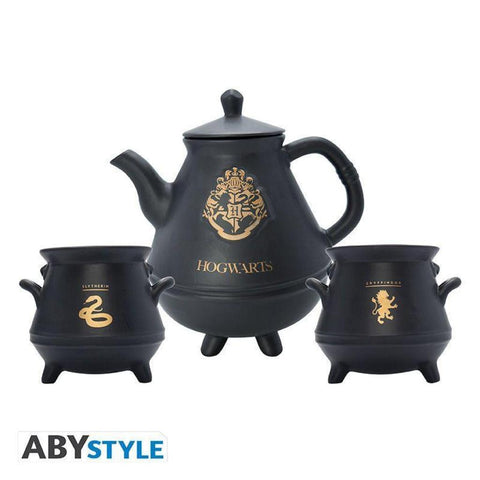 Harry Potter Teekanne mit Hogwarts-Kessel-Set