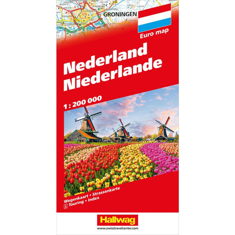 Hallwag Strassenkarte Niederlande 1:200.000