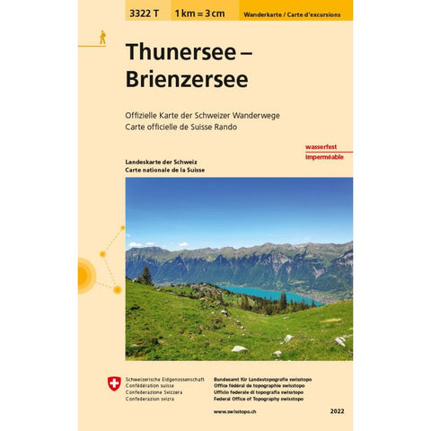 Swisstopo 1 : 33 333 Thunersee Brienzersee