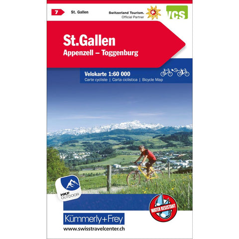 Radwanderkarte St. Gallen - Appenzell - Toggenburg mit Ortsindex (7)