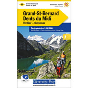 Grand-St-Bernard - Dents du Midi, Verbiez, Ovronnaz Wanderkarte