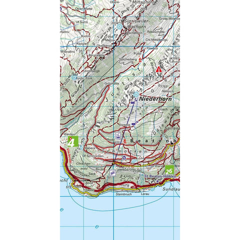 Thunersee / Adelboden - Kandersteg 30 Wanderkarte 1:40 000 matt laminiert