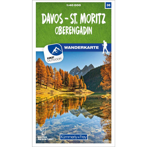 Davos - St. Moritz / Oberengadin 36 Wanderkarte 1:40 000 matt laminiert