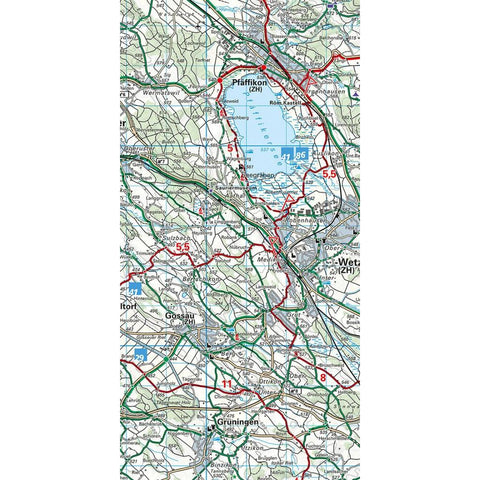 KuF Schweiz Radkarte 06 Zürich 1 : 60 000