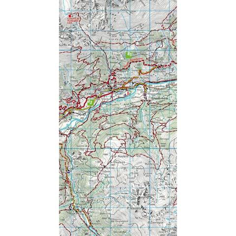 Surselva Nr. 20 Disentis - Walsertal - Flims, Wanderkarte 1:60 000