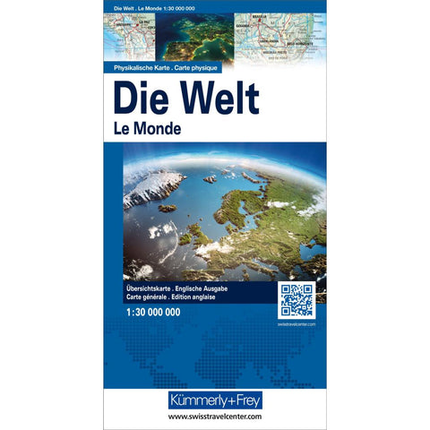Kümmerly+Frey Weltkarte physikalisch 1:30 Mio.