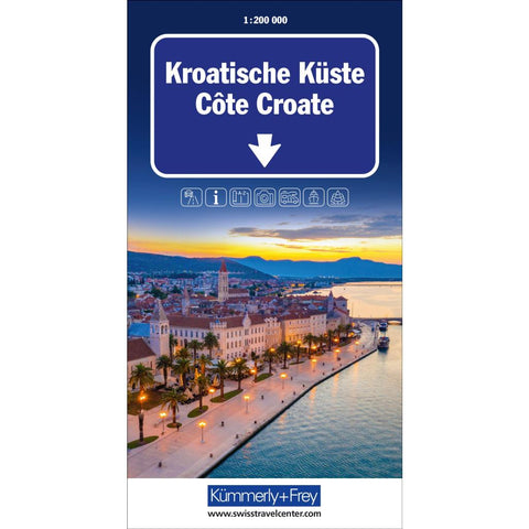 Kümmerly+Frey Strassenkarte Kroatische Küste 1:200.000