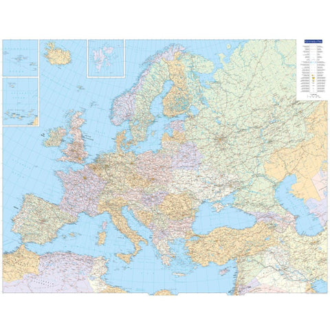 Kümmerly+Frey Europakarte politisch Poster 1:4,5 Mio.