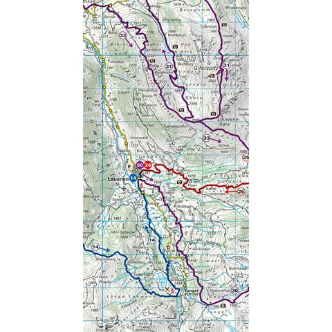 Kümmerly+Frey Wandertourenkarte 5 Saanenland 1:50.000