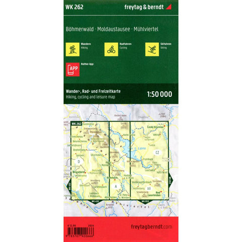 freytag & berndt Wanderkarte WK 262 Böhmerwald, Moldaustausee - Mühlviertel 1:50.000