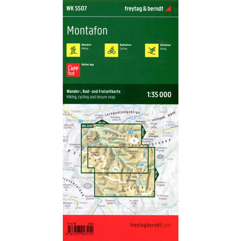 freytag & berndt Wanderkarte WK 5507 Montafon 1:35.000