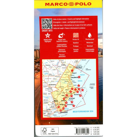MARCO POLO Reisekarte Costa Blanca 1:200.000
