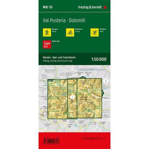 freytag & berndt Wanderkarte WKI 10 Pustertal - Dolomiten 1:50.000