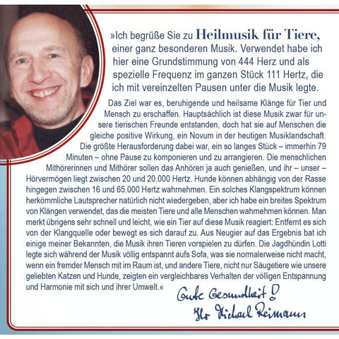 HEILMUSIK FÜR TIERE [444 Hertz & 111 Hertz]: Mit einer Tierbotschaft von Bianca Sommer im Booklet