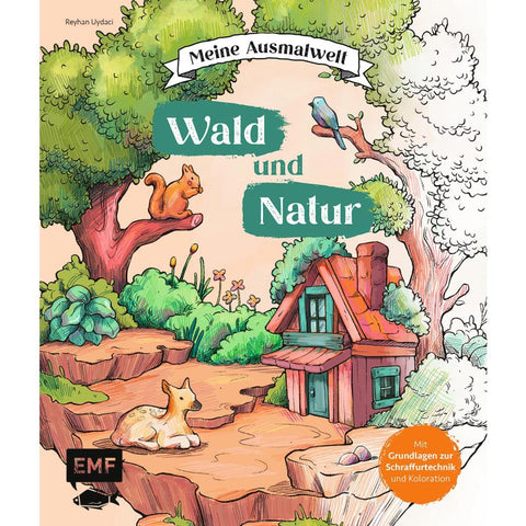 Meine Ausmalwelt: Wald und Natur