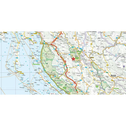 MARCO POLO Reisekarte Kroatien, Serbien, Bosnien und Herzegowina 1:650.000