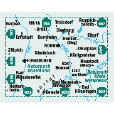 KOMPASS Wanderkarten-Set 822 Bonn, Siebengebirge, Ahrtal (2 Karten) 1:35.000
