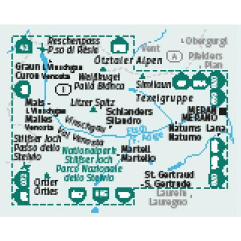 KOMPASS Wanderkarten-Set 670 Vinschgau / Val Venosta (3 Karten) 1:25.000