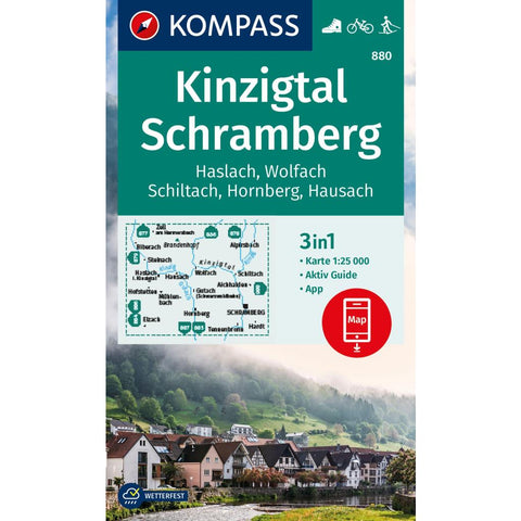 KOMPASS Wanderkarte 880 Kinzigtal Schramberg, 1:25.000