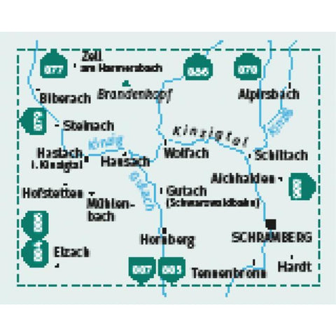 KOMPASS Wanderkarte 880 Kinzigtal Schramberg, 1:25.000