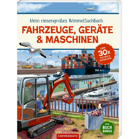 Mein riesengroßes WimmelSuchBuch: Fahrzeuge, Geräte & Maschinen