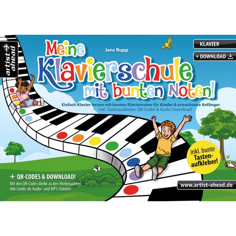 Meine Klavierschule mit bunten Noten!