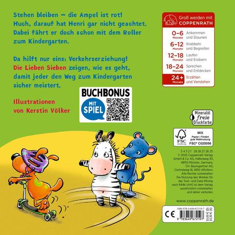 Laufrad, Helm & Zebrastreifen