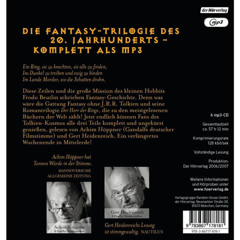 Der Herr der Ringe. Die Komplettlesung