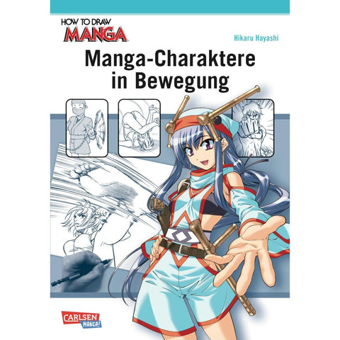 Manga-Charaktere in Bewegung