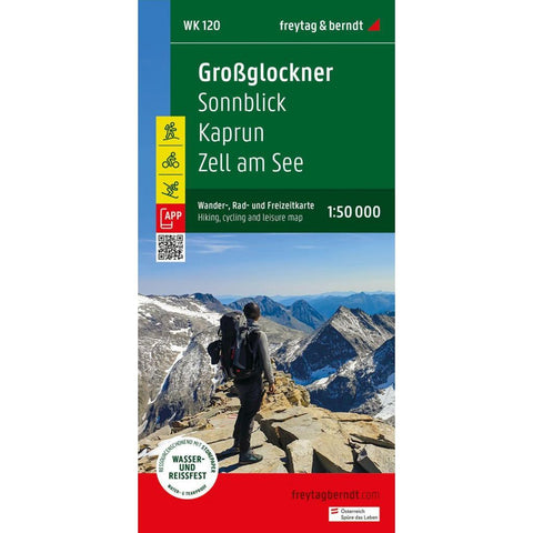 freytag & berndt Wanderkarte WK 120 Großglockner, Sonnblick - Kaprun - Zell am See 1:50.000