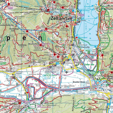 freytag & berndt Wanderkarte WK 120 Großglockner, Sonnblick - Kaprun - Zell am See 1:50.000