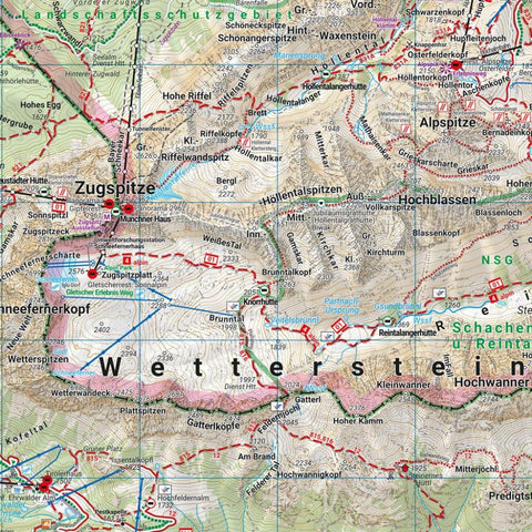 freytag & berndt Wanderkarte WK 322 Wetterstein - Karwendel, Seefeld - Garmisch-Partenkirchen 1:50.000