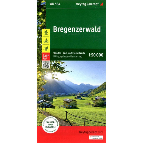 freytag & berndt Wanderkarte WK 364 Bregenzerwald 1:50.000