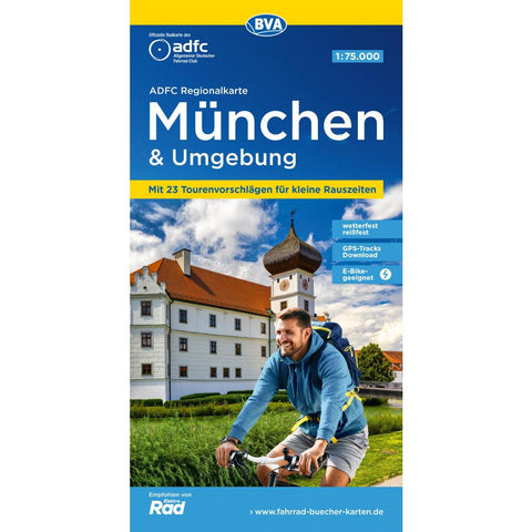 BVA ADFC Regionalkarte München und Umgebung 1:75.000