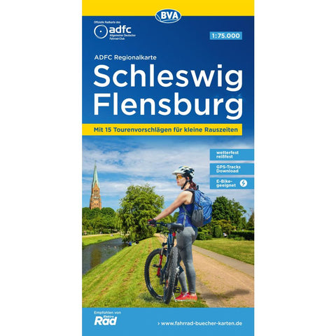 BVA ADFC Regionalkarte Schleswig Flensburg 1:75.000