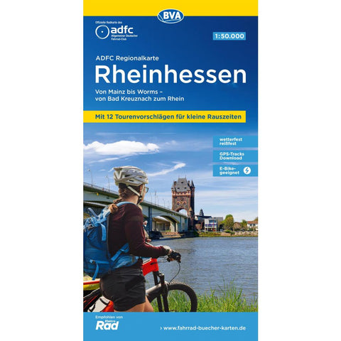 BVA ADFC Regionalkarte Rheinhessen 1:50.000