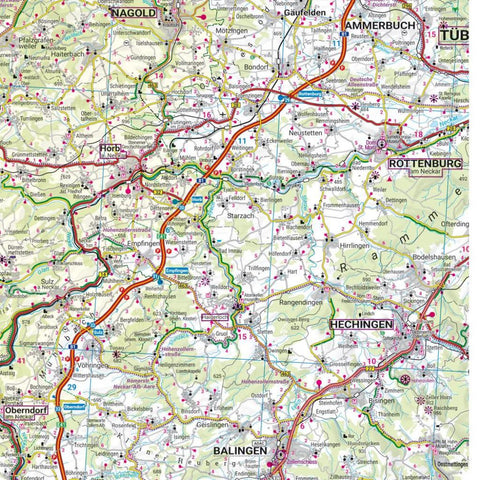 freytag & berndt Straßenkarte Schwarzwald - Schwäbische Alb - Bodensee 1:150.000